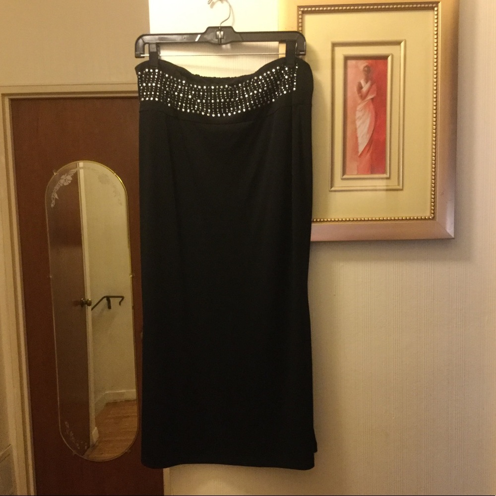 SUSAN LAWRENCE BLACK MAXI SKIRT
